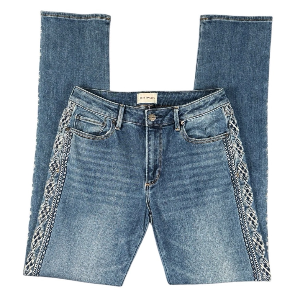 DRIFTWOOD | Audrey Embroidered Bohemian Jeans Size 27
